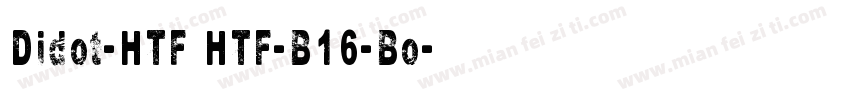 Didot-HTF HTF-B16-Bo字体转换